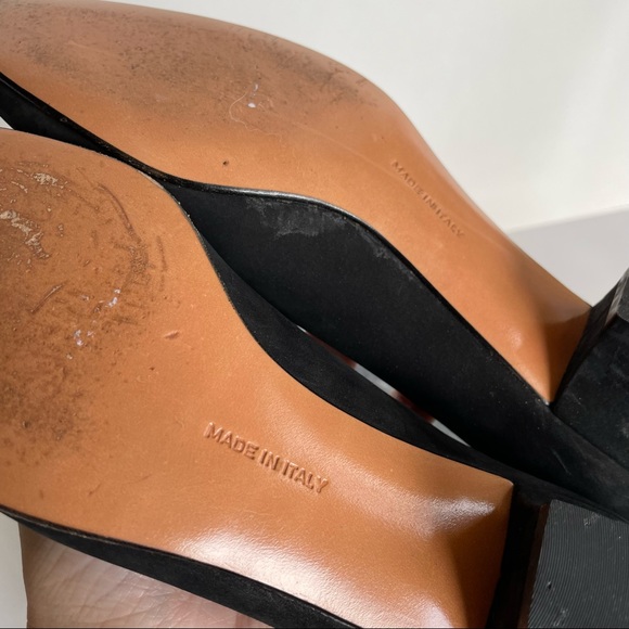 Salvatore Ferragamo Vintage Black Suede Tassel Heels - Picture 9 of 11